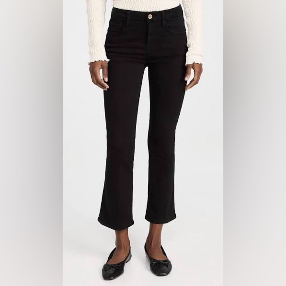 Frame Le Crop Mini Boot  Black Women's Jeans